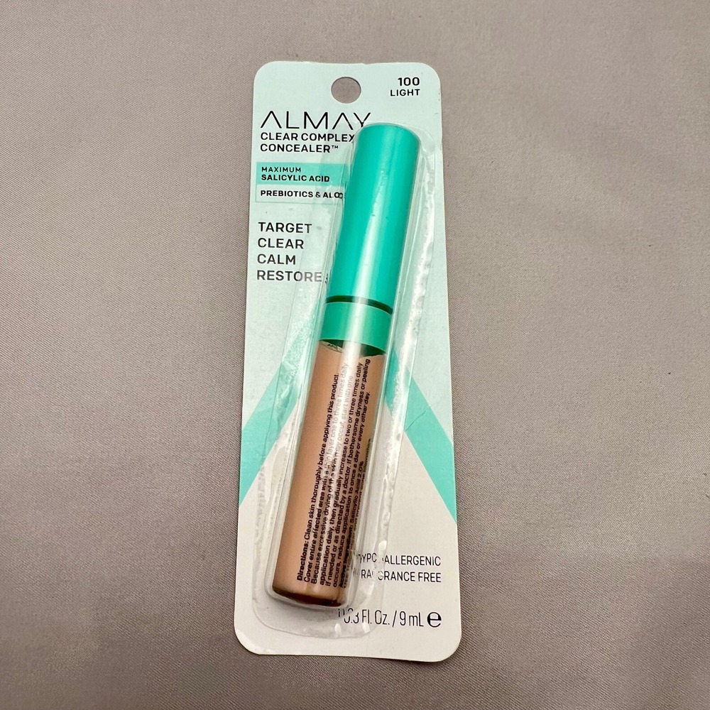 Almay Clear Complexion Concealer 100 Light NEW Salicylic Acid Acne Treatment